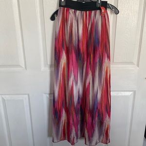 Colorful and Bright Ombré Maxi Skirt
